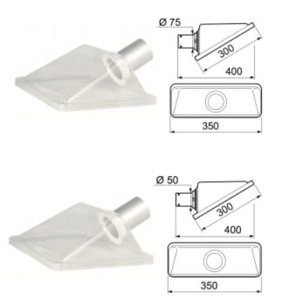 Cappa rettangolare 350×300 mm - Secure Air