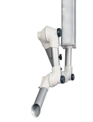 Braccio aspirante da laboratorio per fissaggio a soffitto, lung. 2650mm diam. 100mm - Tubazioni in PP