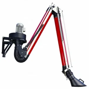 Aspiratore fumi da parete HRV160 con braccio a tubi rigidi e ventilatore