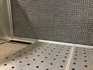 Parete frontale antirimbalzo scintille banco SBC15