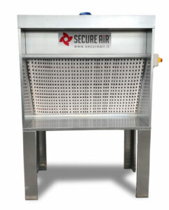 Mini cabina aspirante MFP con filtri e aspiratore