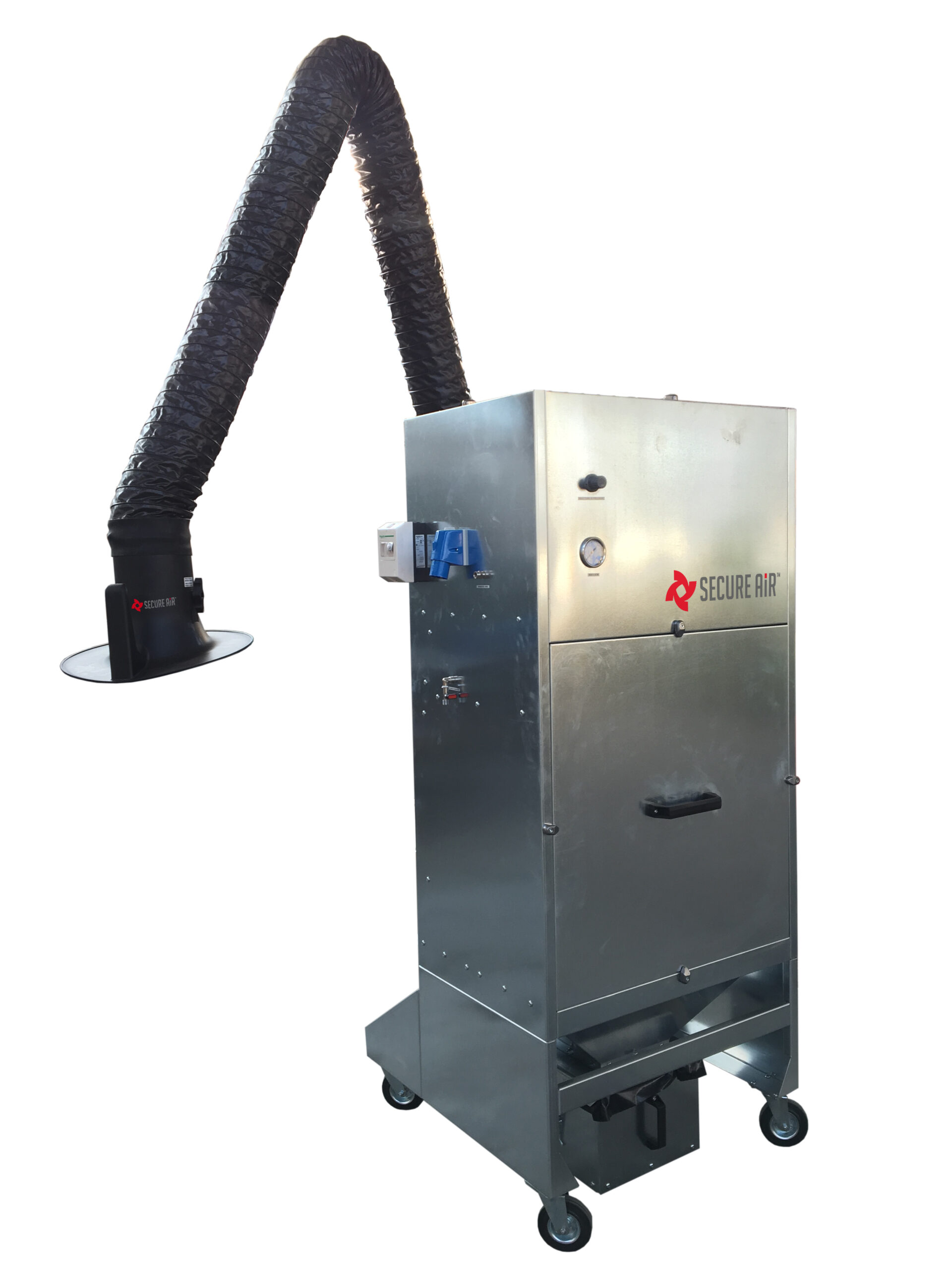 Aspiratore fumi e polveri DFC11BF3M con filtri autopulenti e braccio  superFLEX 3mt - Secure Air