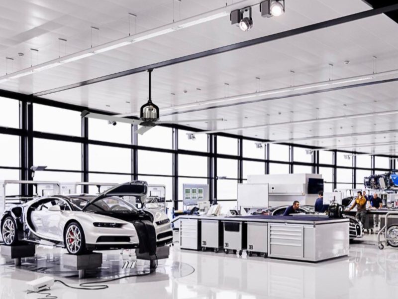 Ventilatore industriale a soffitto per industria automotive