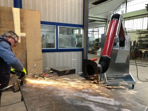 aspiratore di fumi per officine
