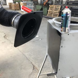 aspirazione esalazioni da ritocchi di verniciatura a solvente