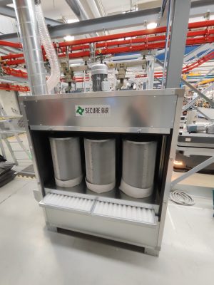 Filtro a carboni attivi per trattamento odori e COV nei piccoli impianti