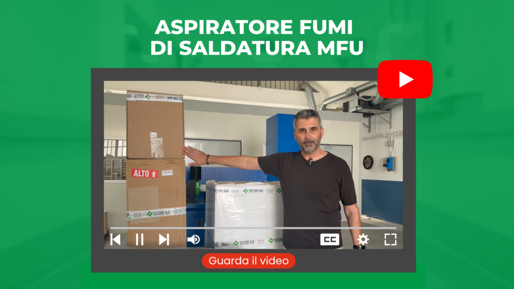 Aspiratore fumi di saldatura MFU: il video unboxing, dalla consegna al montaggio