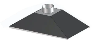 Cappa rettangolare zincata CAPRETZ