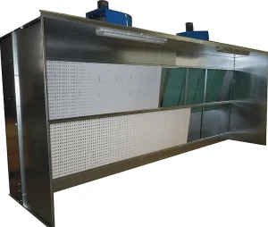 Parete aspirante cabina di verniciatura WFPL con carboni attivi