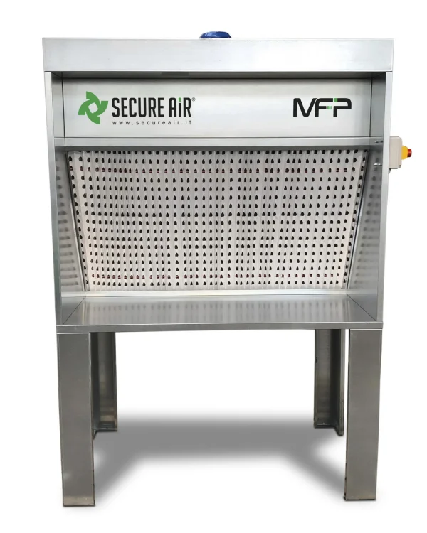 Mini cabina aspirante MFP con filtri e aspiratore