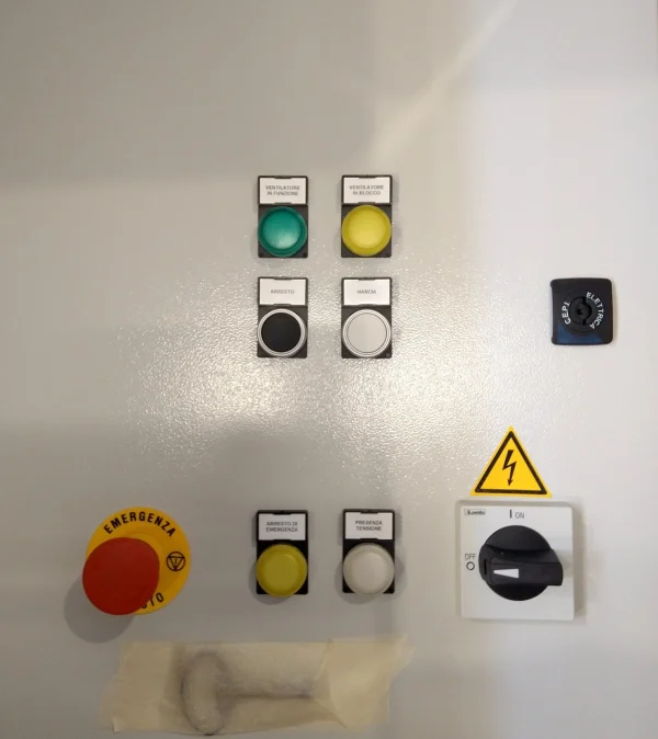 Quadro elettrico per avviamento ventilatori