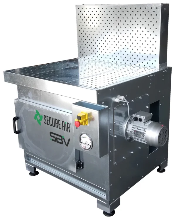 Banco aspirante SBV con ventilatore e filtri integrati
